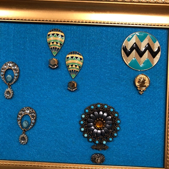 FRAMED JEWELRY ART COLLAGE “MORNING FLIGHT” HANDMADE UNIQUE OOAK GIFT 🎁 IDEA - Picture 10 of 14